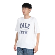 (メンズ)YALE UNIVERSITY 半袖Tシャツ 25YAL005W WHT