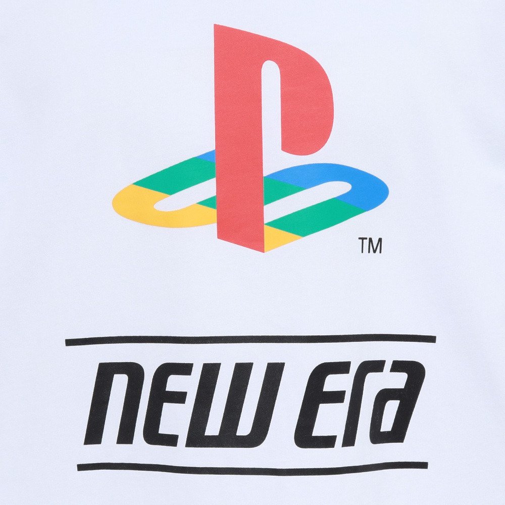 ニューエラ（NEW ERA）（メンズ、レディース）長袖 オーバーサイズド コットン Tシャツ プレイステーション ファミリーマーク 14693220