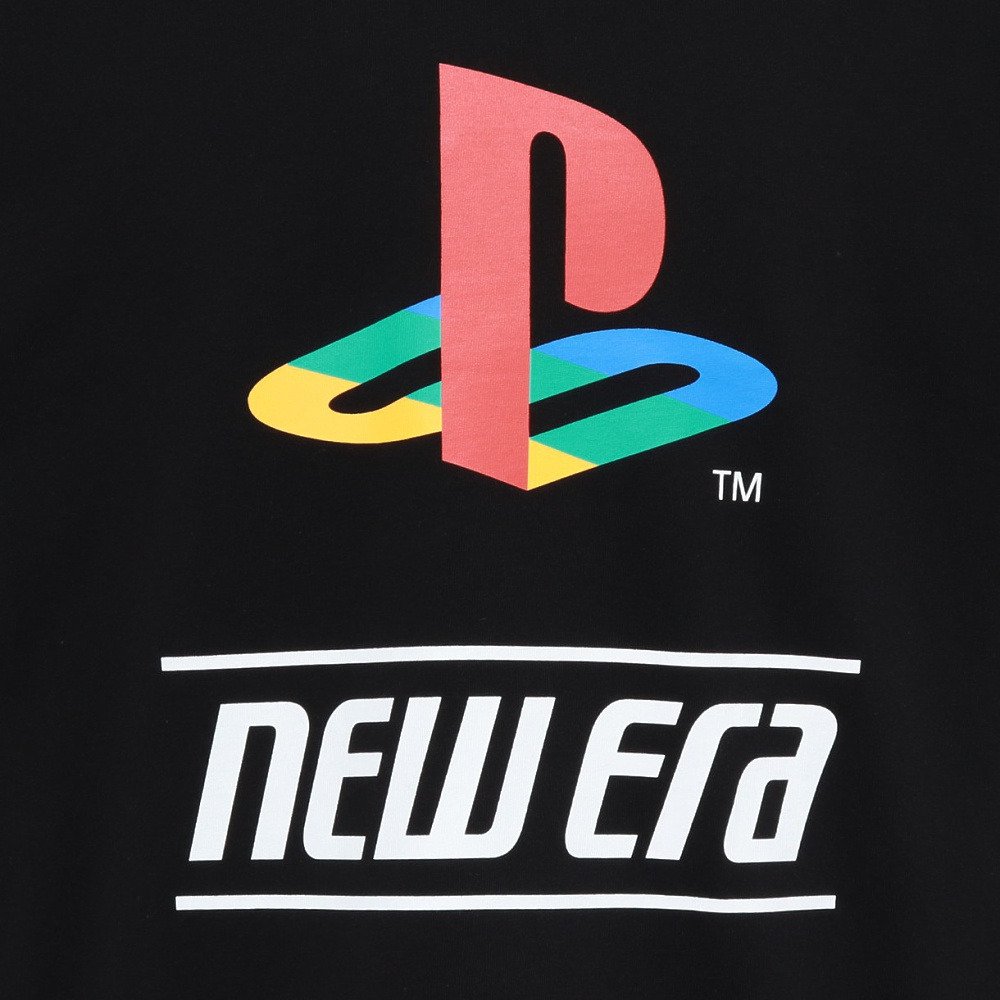 ニューエラ（NEW ERA）（メンズ、レディース）オーバーサイズド コットン 長袖Tシャツ プレイステーション ファミリーマーク ロゴ 14693221