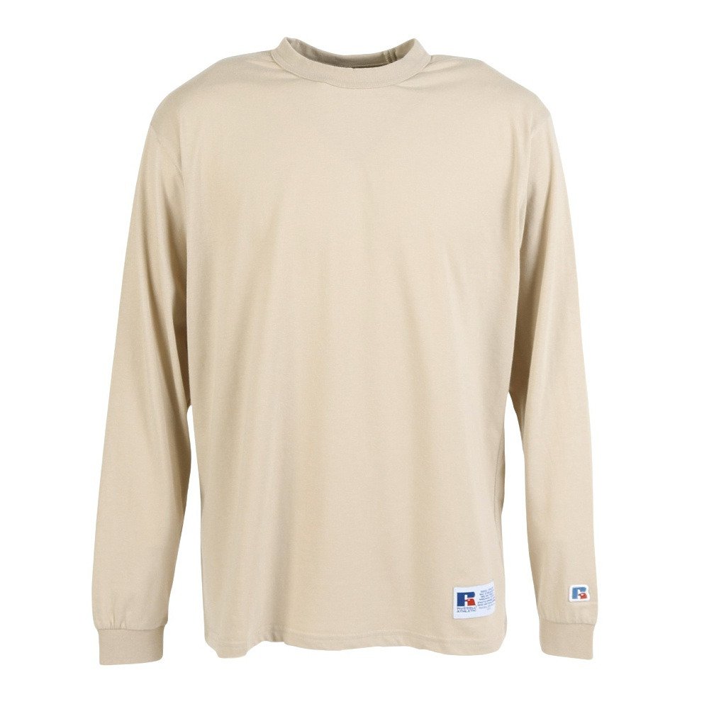 ラッセル（RUSSELL）（メンズ）30/-TC 長袖Tシャツ RBM25S0016 BEG