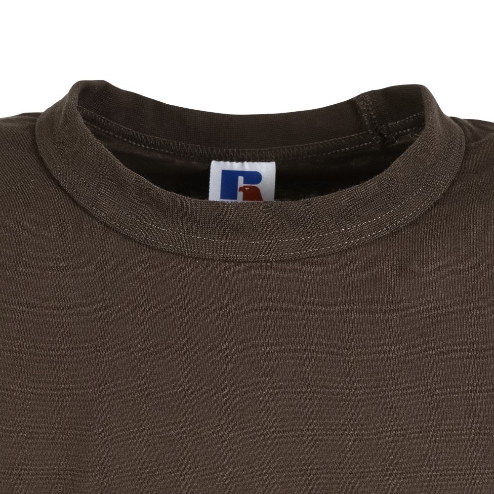 ラッセル（RUSSELL）（メンズ）30/-TC 長袖Tシャツ RBM25S0016 BRN