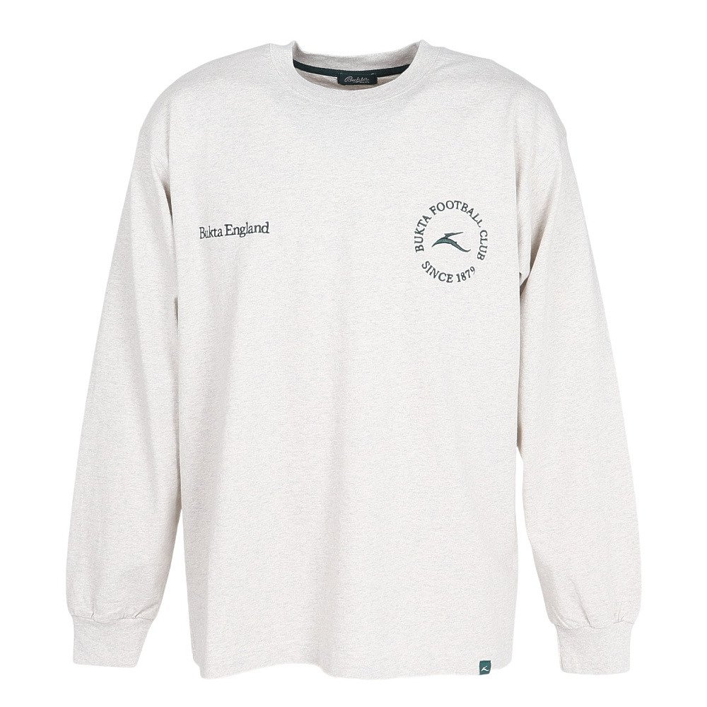 バクタ（BUKTA）（メンズ）ヘビー天竺ロゴ ロングスリーブ Tシャツ