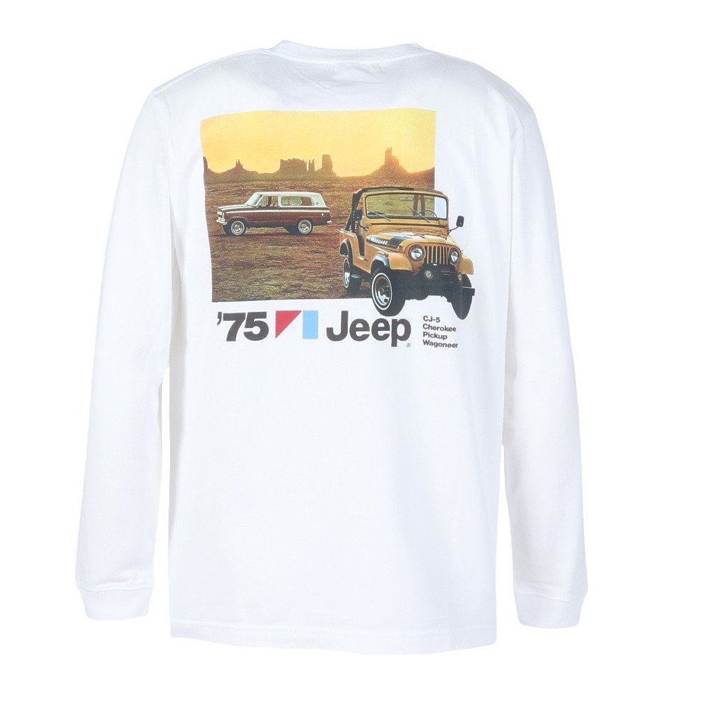 4X（4X）（メンズ）JEEP 長袖Tシャツ 25JEP203W WHT | スポーツ用品は