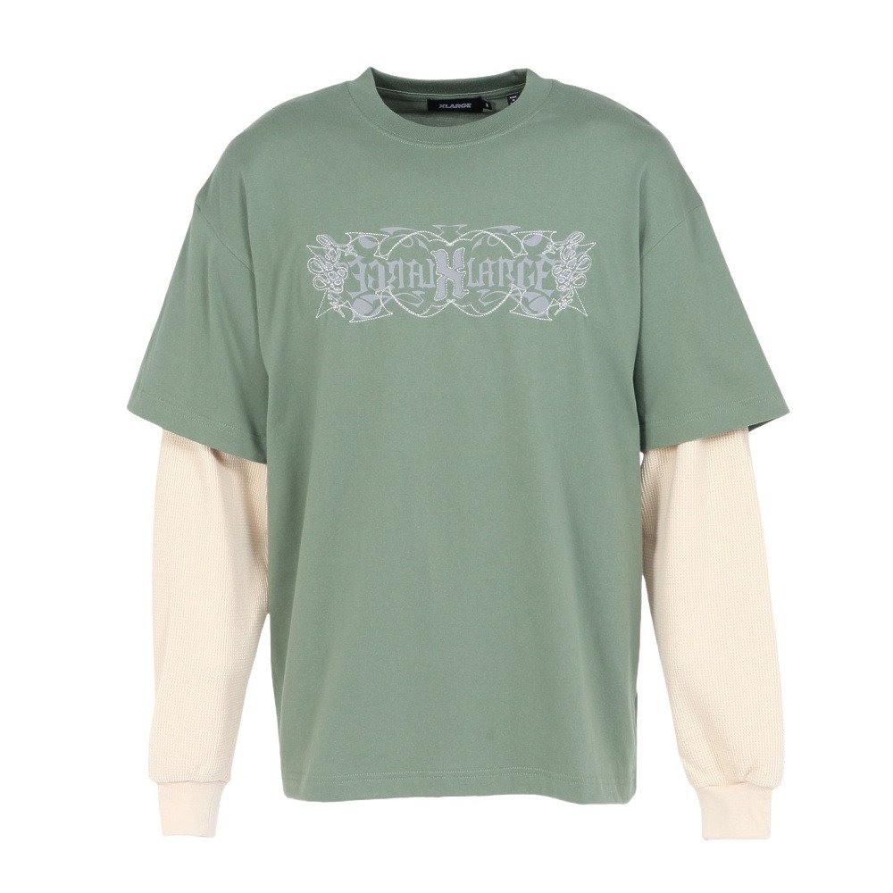 FACT ロンT XLサイズ グリーン 新品未開封 POPUP限定 エクストララージ（XLARGE）（メンズ）ロンT レイヤード 長袖Tシャツ