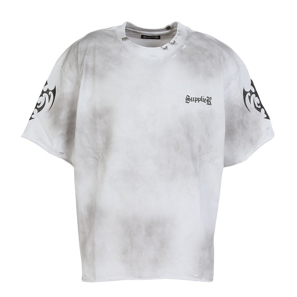 サプライヤー（SUPPLIER）（メンズ）Distressed Pierced Tシャツ V2 