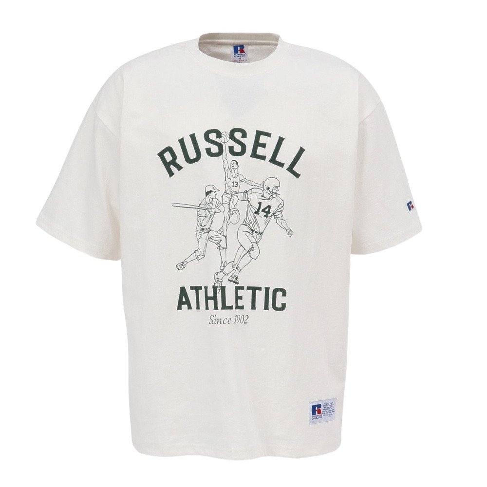 ラッセル（RUSSELL）（メンズ）16/-OE レトロスポーツ 半袖Tシャツ