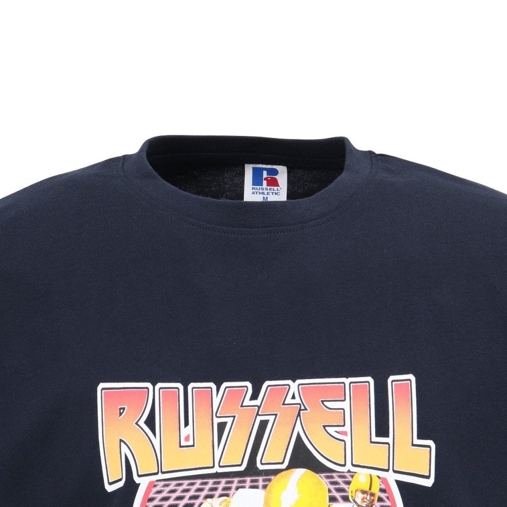 ラッセル（RUSSELL）（メンズ）16/-OE レトロ アメフト 半袖Tシャツ