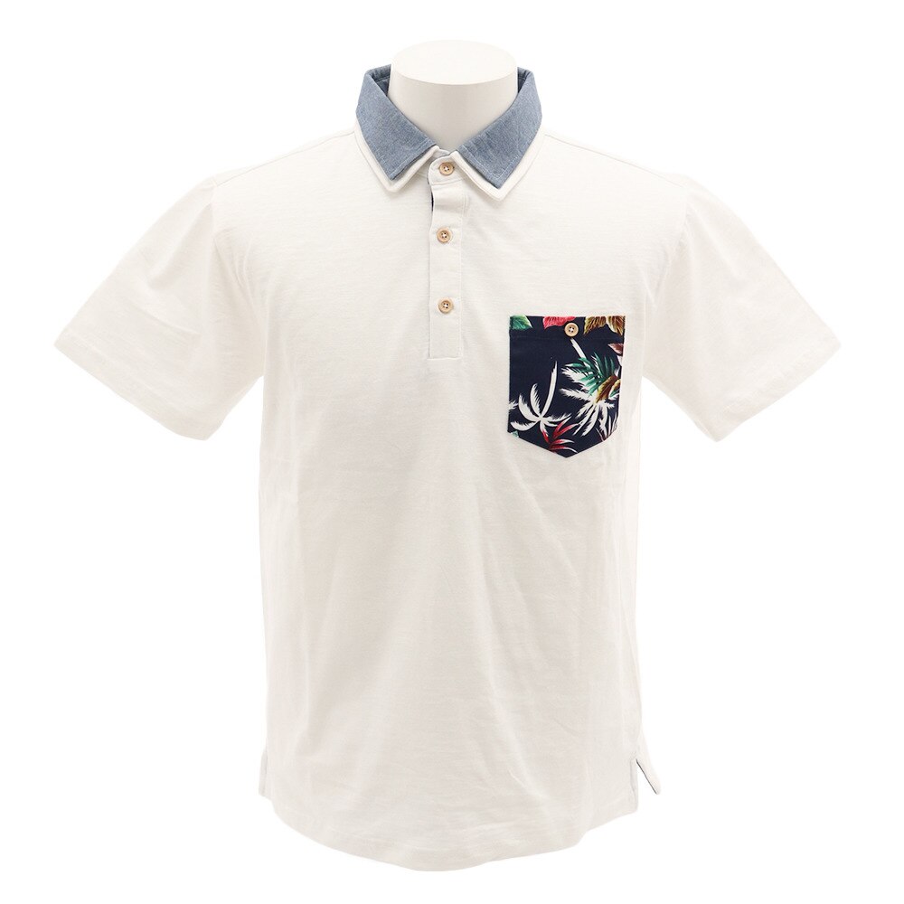  スラブ総柄ポケットポロシャツ 9551005-WHT オンライン価格
