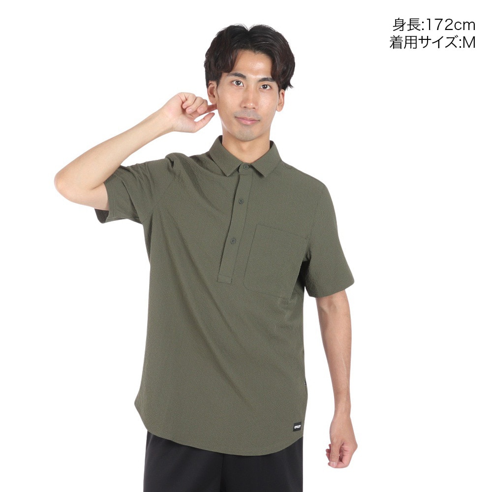 オークリー（OAKLEY）（メンズ）半袖Tシャツ メンズ PORTO RC BUTTON DOWN FOA404440-86L