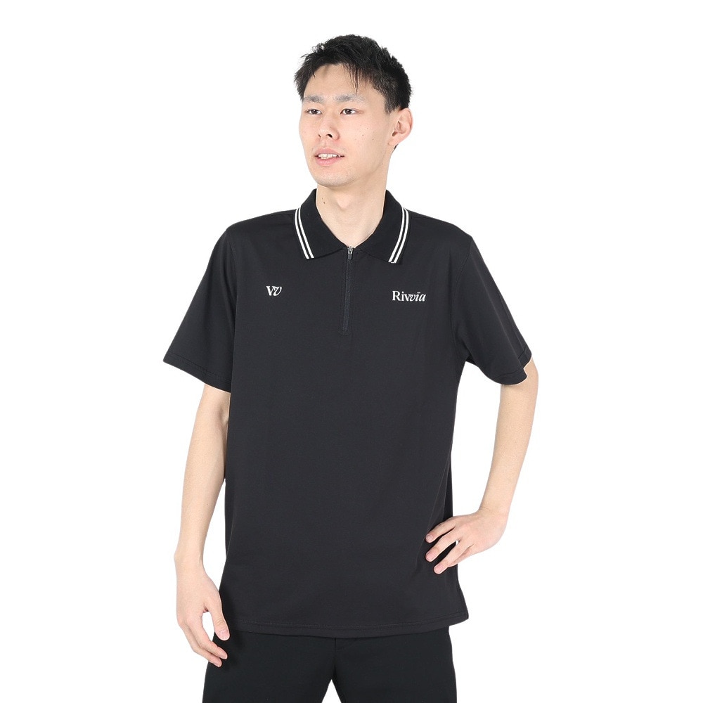 リヴィアプロジェクツ（Rivvia Projectu）（メンズ）半袖ポロシャツ メンズ RPL SS POLO RKN-22401-BLK