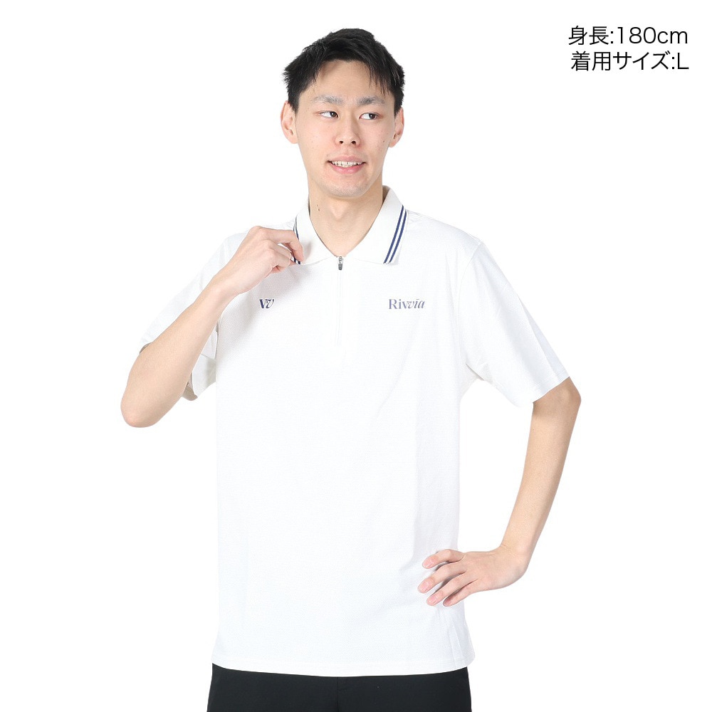 リヴィアプロジェクツ（Rivvia Projectu）（メンズ）半袖ポロシャツ メンズ RPL SS POLO RKN-22401-WHT