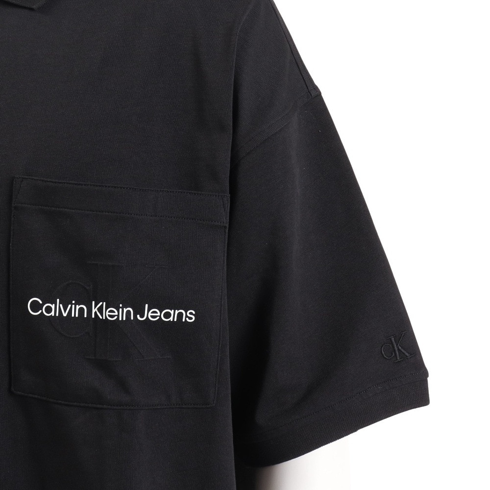 CALVINKLEIN JEANS （CALVINKLEIN JEANS ）（メンズ）半袖ポロシャツ メンズ エンボス モノグラム J323204 BEH