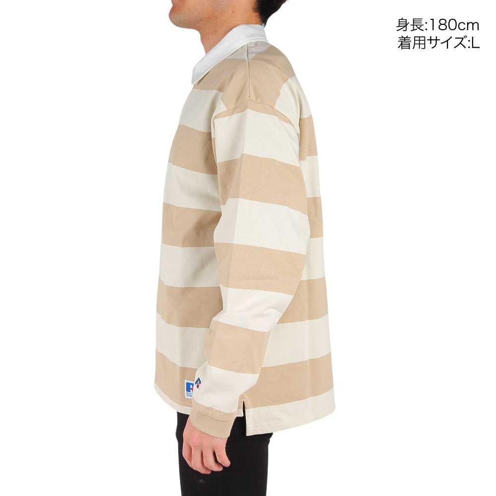 ラッセル（RUSSELL）（メンズ）ProCO 長袖ラガーポロシャツ RBM24ES0005 BGBR