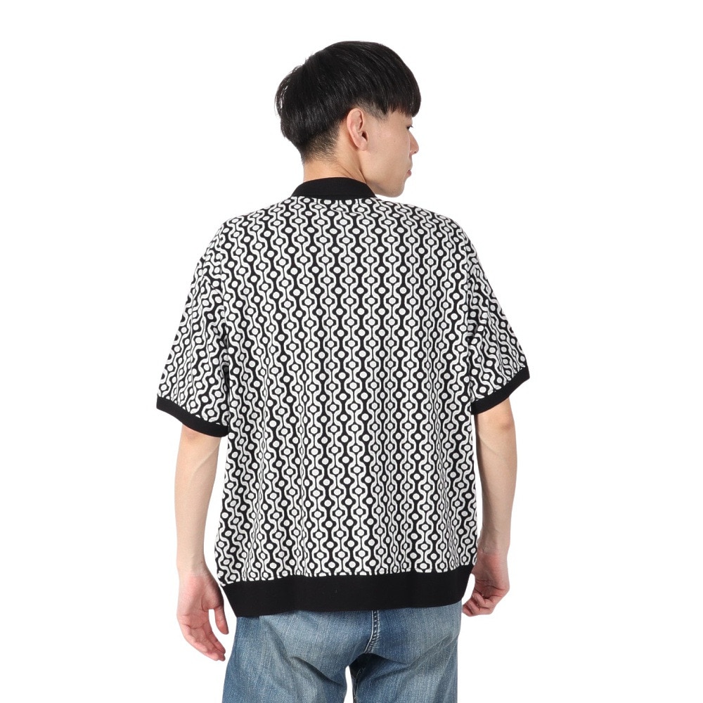 オベイ（OBEY）（メンズ）TESTAMENT BUTTON FRONT 半袖ポロシャツ 131090083BKMO24P