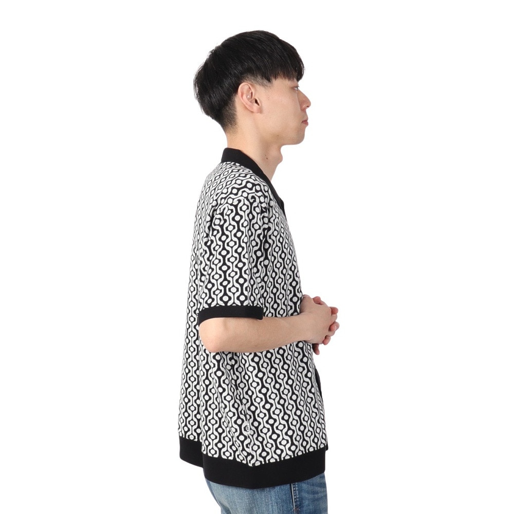 オベイ（OBEY）（メンズ）TESTAMENT BUTTON FRONT 半袖ポロシャツ 131090083BKMO24P