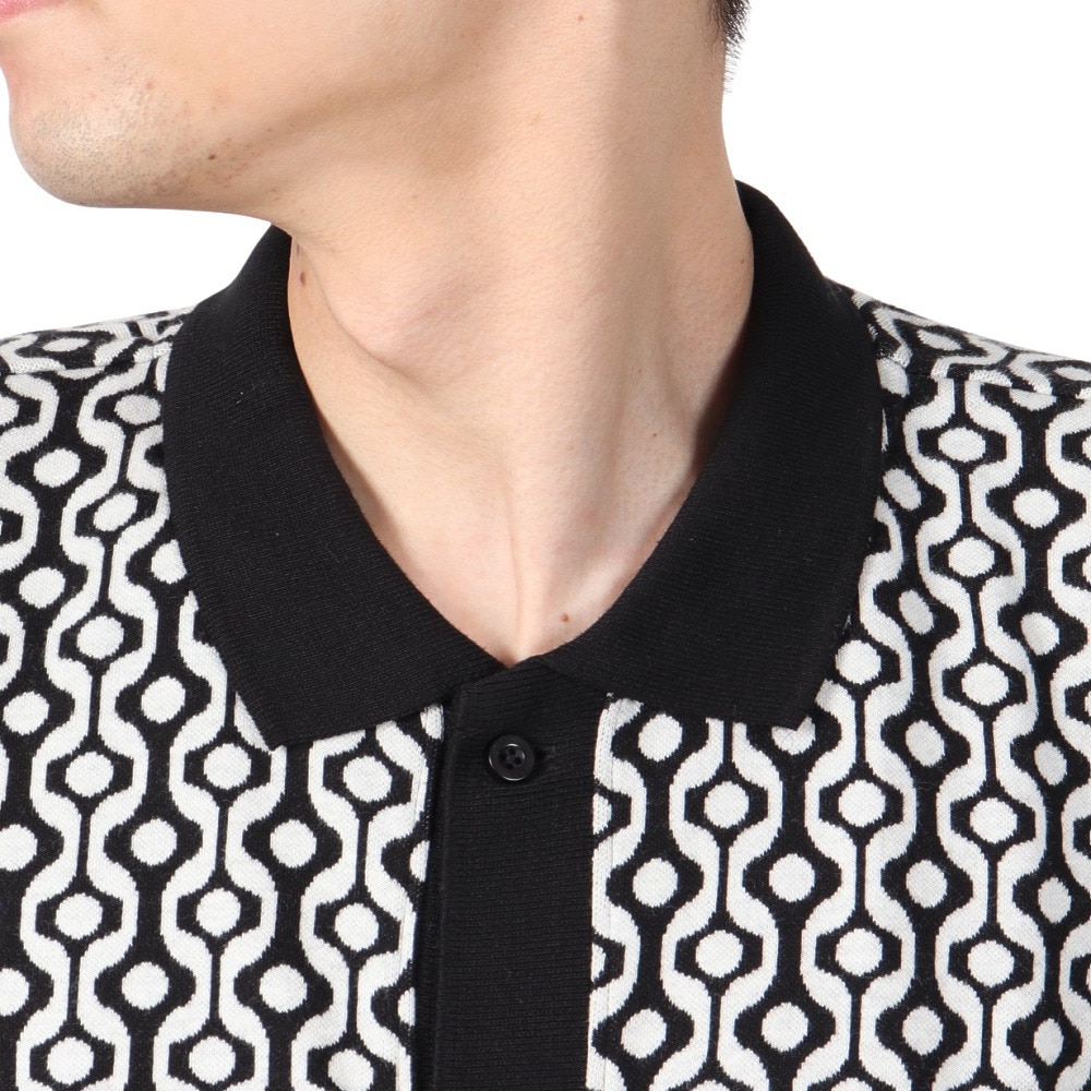 オベイ（OBEY）（メンズ）TESTAMENT BUTTON FRONT 半袖ポロシャツ 131090083BKMO24P