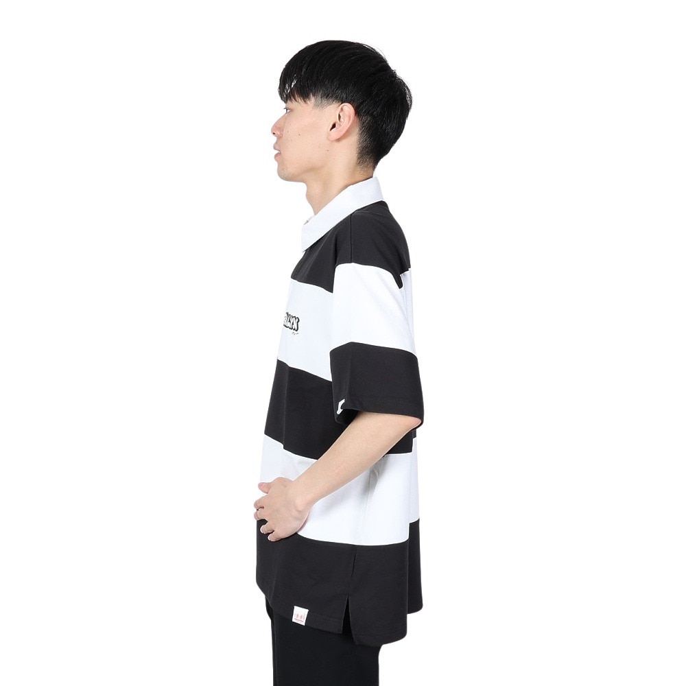 ヤックパック（YAK PAK）（メンズ、レディース）ボーダー ラガーシャツ 4510010-01 BLK