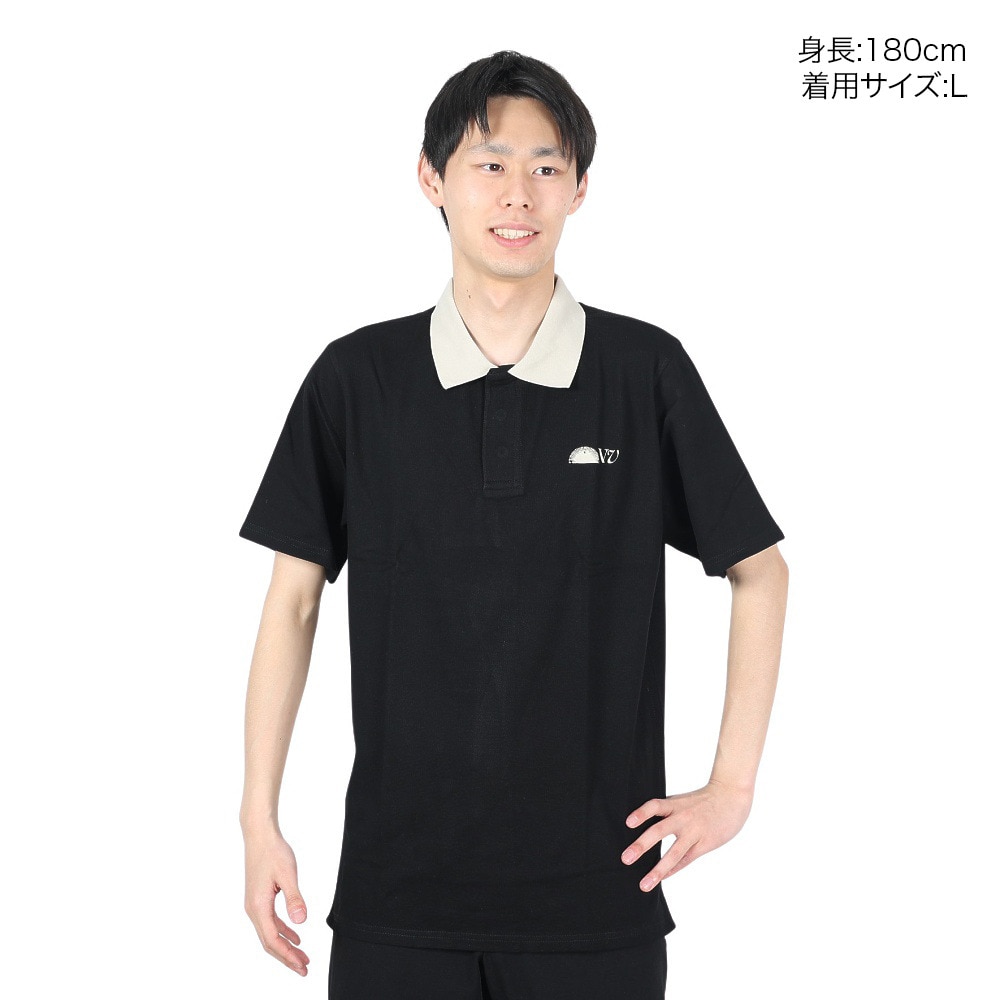 リヴィアプロジェクツ（Rivvia Projectu）（メンズ）DISCOVERY 半袖ポロシャツ RKN-24122-BLK