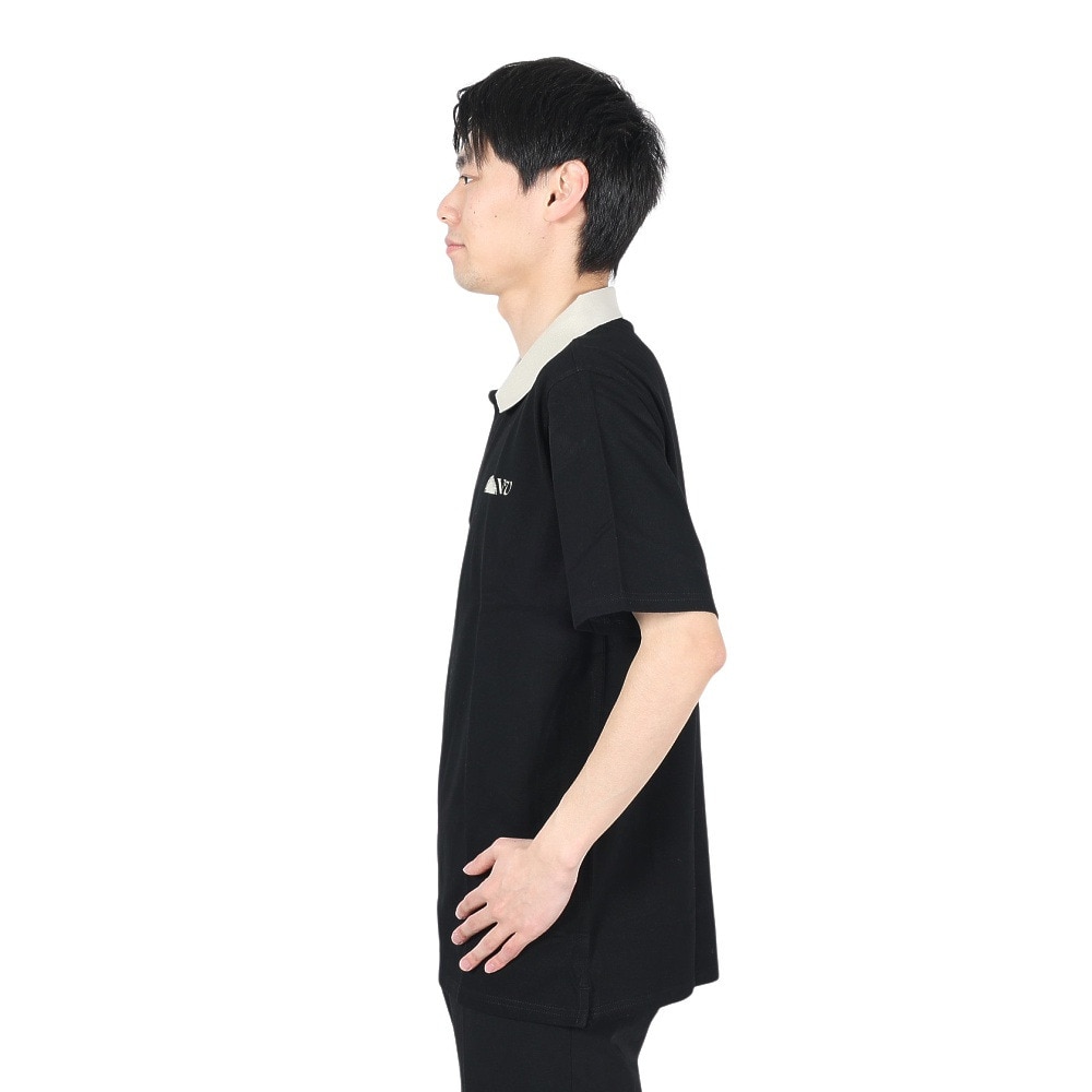 リヴィアプロジェクツ（Rivvia Projectu）（メンズ）DISCOVERY 半袖ポロシャツ RKN-24122-BLK