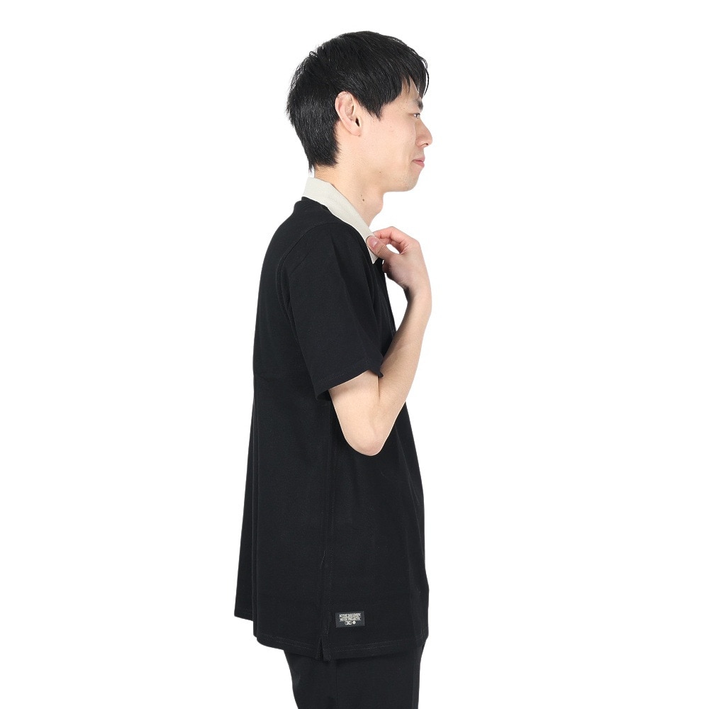 リヴィアプロジェクツ（Rivvia Projectu）（メンズ）DISCOVERY 半袖ポロシャツ RKN-24122-BLK