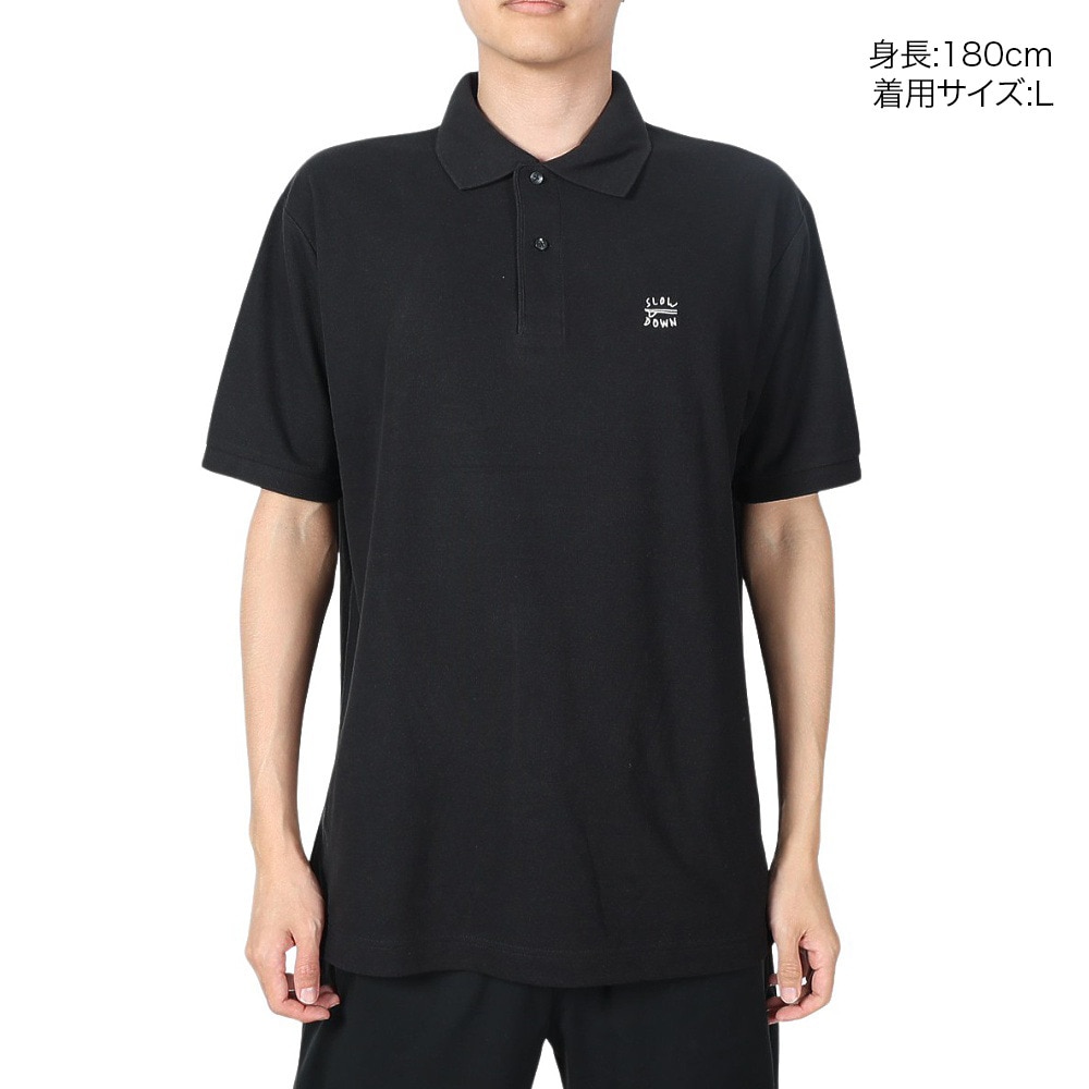 IPD（IPD）（メンズ）MELLOW OUT ポロシャツ IPDPLMO-719-BLK