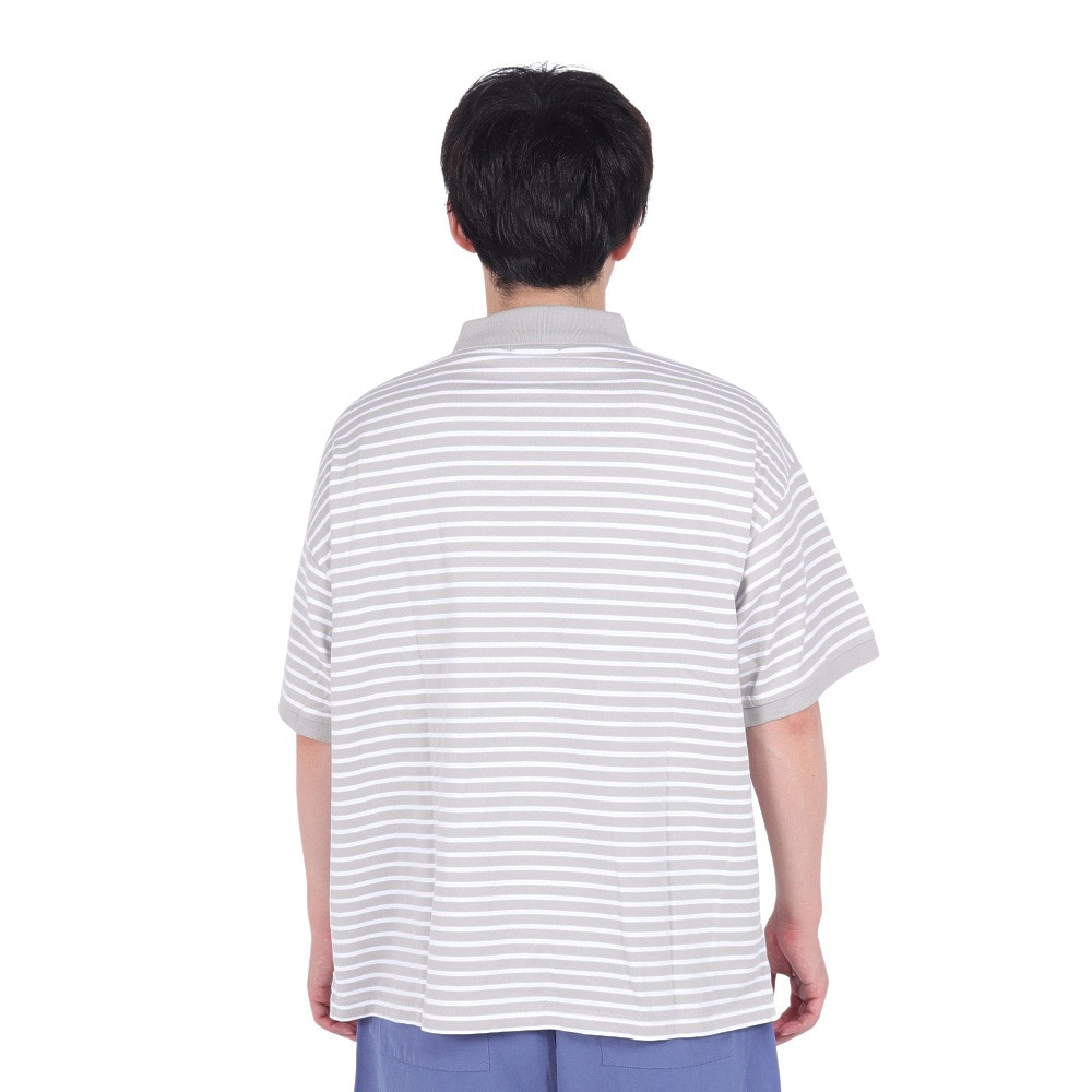 エクストララージ（XLARGE）（メンズ）CROWN STRIPED ポロシャツ 101242013001-GREY
