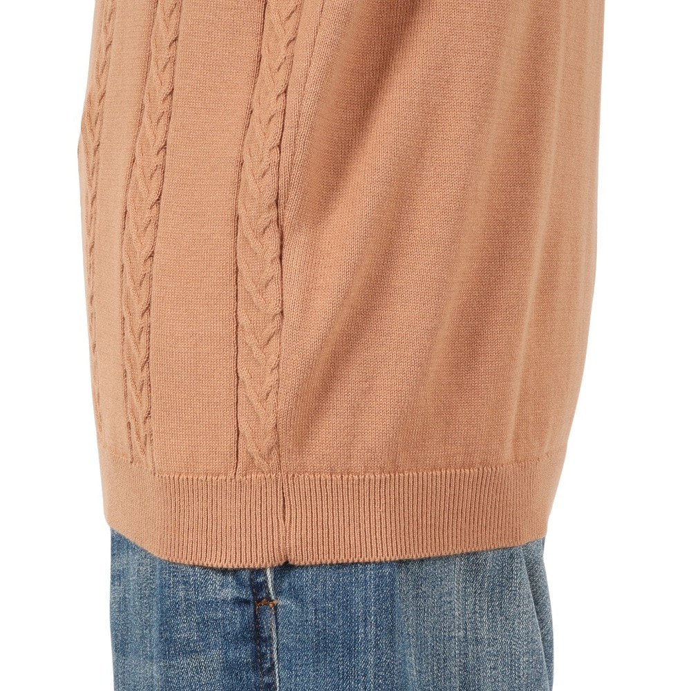 エクストララージ（XLARGE）（メンズ）EMBROIDERED ロゴ ニット ポロシャツ 101242013010-BROWN