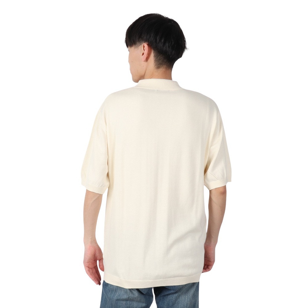 エクストララージ（XLARGE）（メンズ）EMBROIDERED ロゴ ニットポロシャツ 101242013010-WHITE