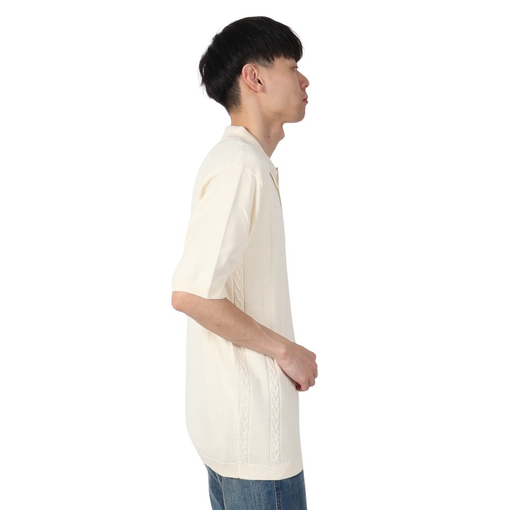 エクストララージ（XLARGE）（メンズ）EMBROIDERED ロゴ ニットポロシャツ 101242013010-WHITE