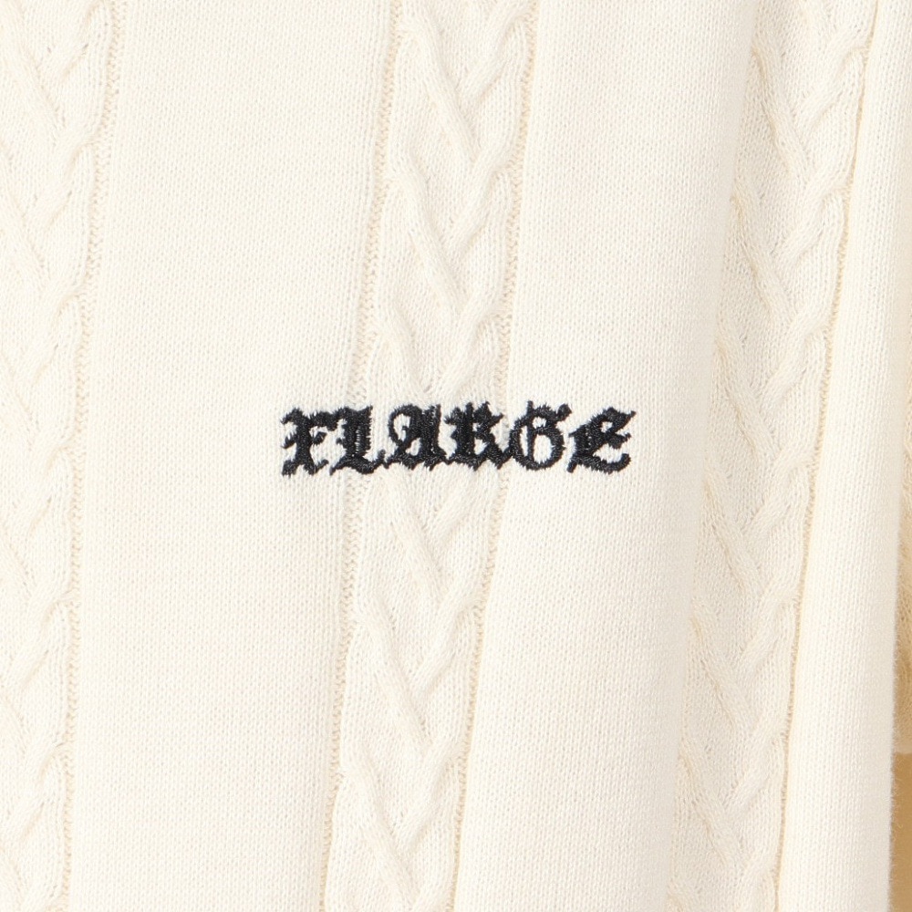 エクストララージ（XLARGE）（メンズ）EMBROIDERED ロゴ ニットポロシャツ 101242013010-WHITE