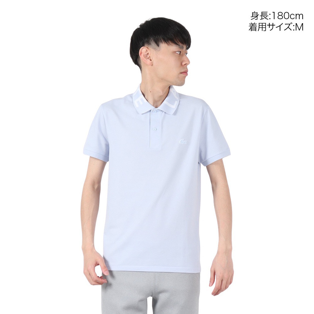 ラコステ（LACOSTE）（メンズ）ジャカードリブニット カラーポロシャツ PH0797-99J2G