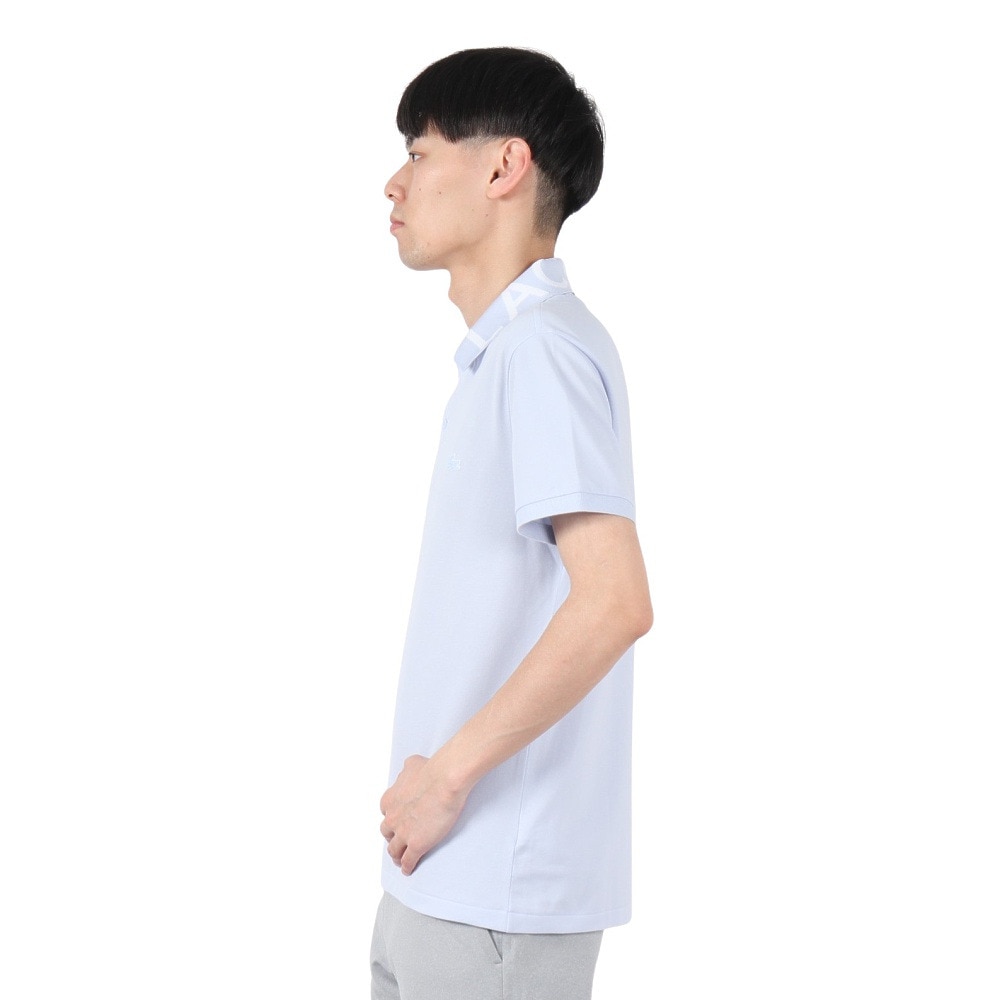 ラコステ（LACOSTE）（メンズ）ジャカードリブニット カラーポロシャツ PH0797-99J2G