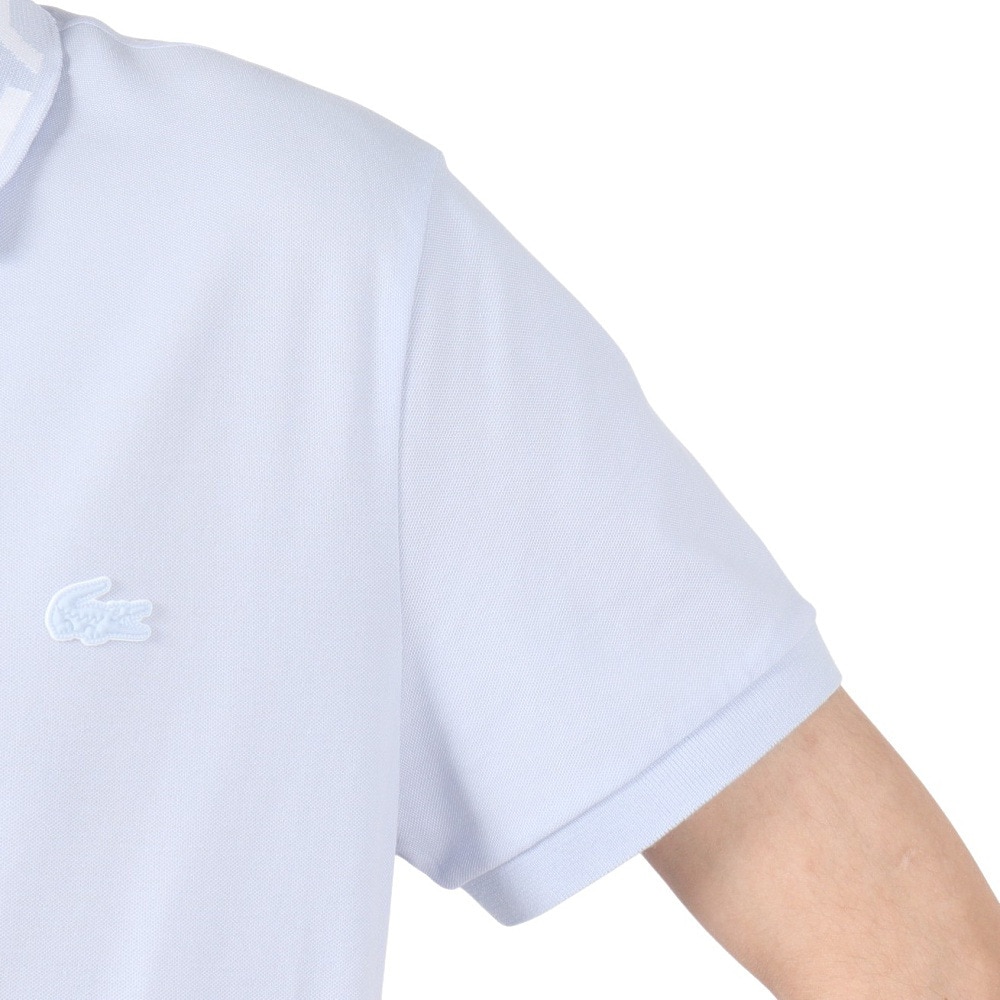 ラコステ（LACOSTE）（メンズ）ジャカードリブニット カラーポロシャツ PH0797-99J2G