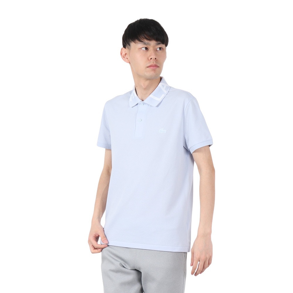 ラコステ（LACOSTE）（メンズ）ジャカードリブニット カラーポロシャツ PH0797-99J2G