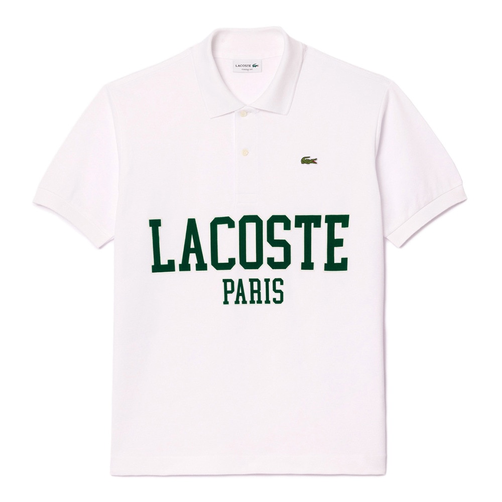 ラコステ（LACOSTE）（メンズ）オーバーサイズネームプリントポロシャツ PH7419-99 001
