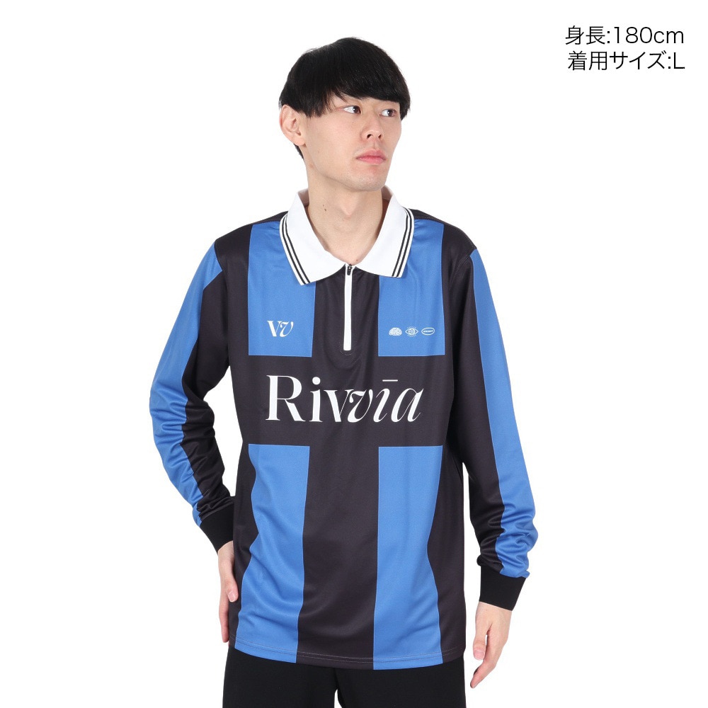 リヴィアプロジェクツ（Rivvia Projectu）（メンズ）TEAM VV 長袖 ポロシャツ RKN-24413-BK/BL