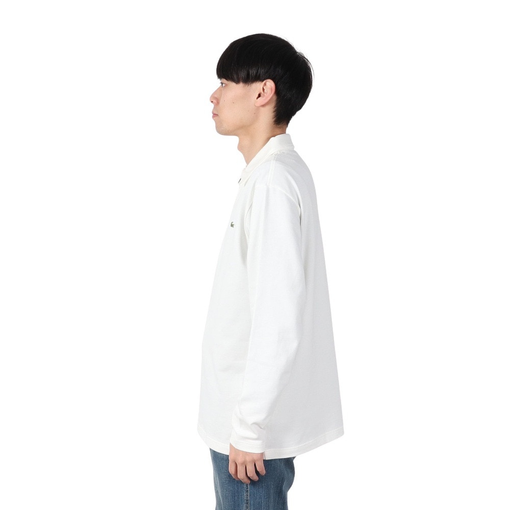 ラコステ（LACOSTE）（メンズ）裏パイルジップ 長袖 ポロシャツ DH9347-9970V