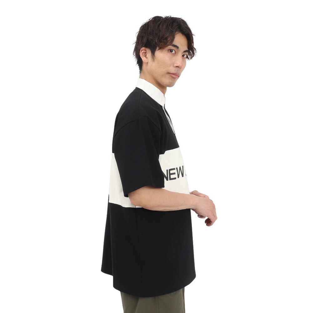 ニューエラ（NEW ERA）（メンズ、レディース）半袖 オーバーサイズド ラグビーシャツ NEW ERA 1920 14410041