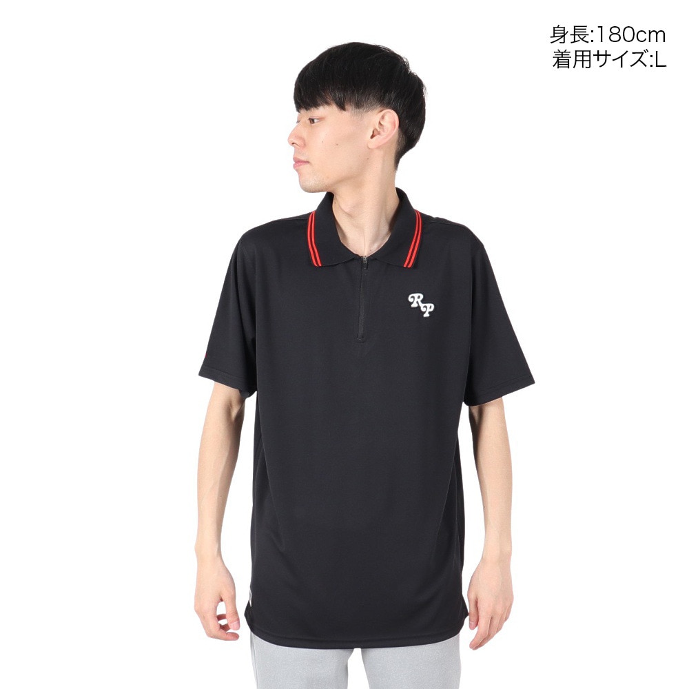 リヴィアプロジェクツ（Rivvia Projectu）（メンズ）SCHOLAR 半袖ポロシャツ RKN-25112-BLK