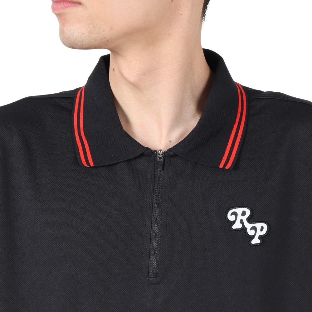 リヴィアプロジェクツ（Rivvia Projectu）（メンズ）SCHOLAR 半袖ポロシャツ RKN-25112-BLK