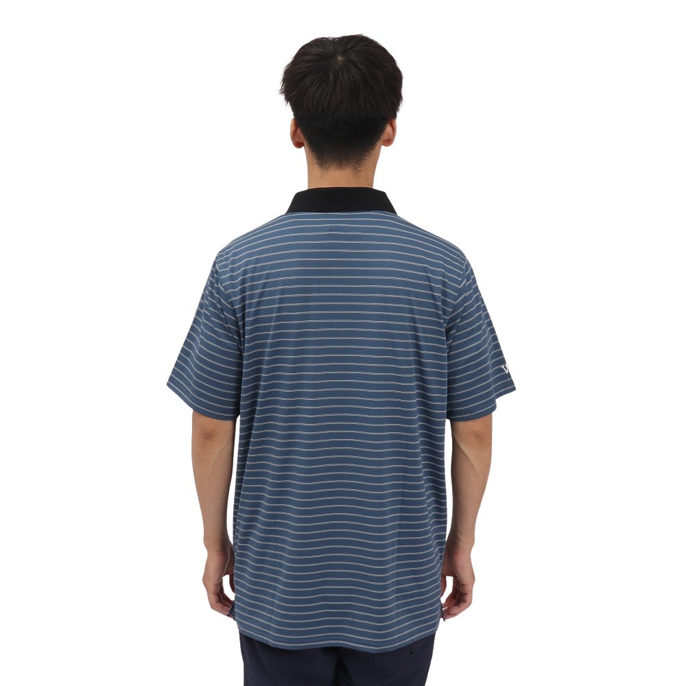 リヴィアプロジェクツ（Rivvia Projects）（メンズ）PROJECTS ストライプ ポロシャツ RKN-25212-BLU