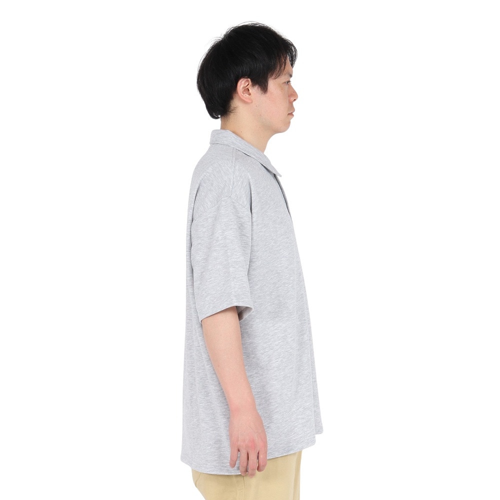 ラッセル（RUSSELL）（メンズ）ミニ裏毛ワイドポロシャツ RBM25S0015 MGRY