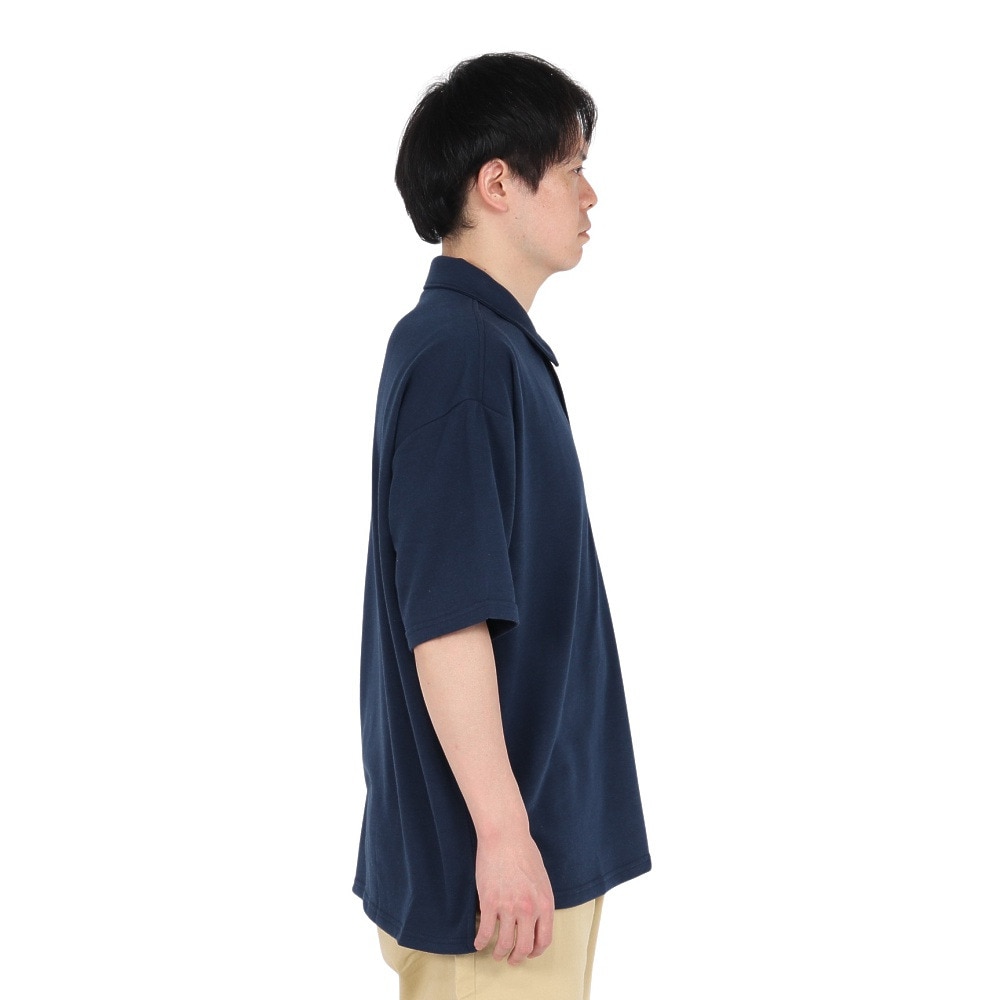 ラッセル（RUSSELL）（メンズ）ミニ裏毛ワイドポロシャツ RBM25S0015 NVY
