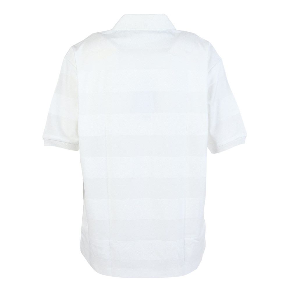 ラコステ（LACOSTE）（メンズ）パイル地切り替え同色ボーダーポロシャツ PH022J-99001