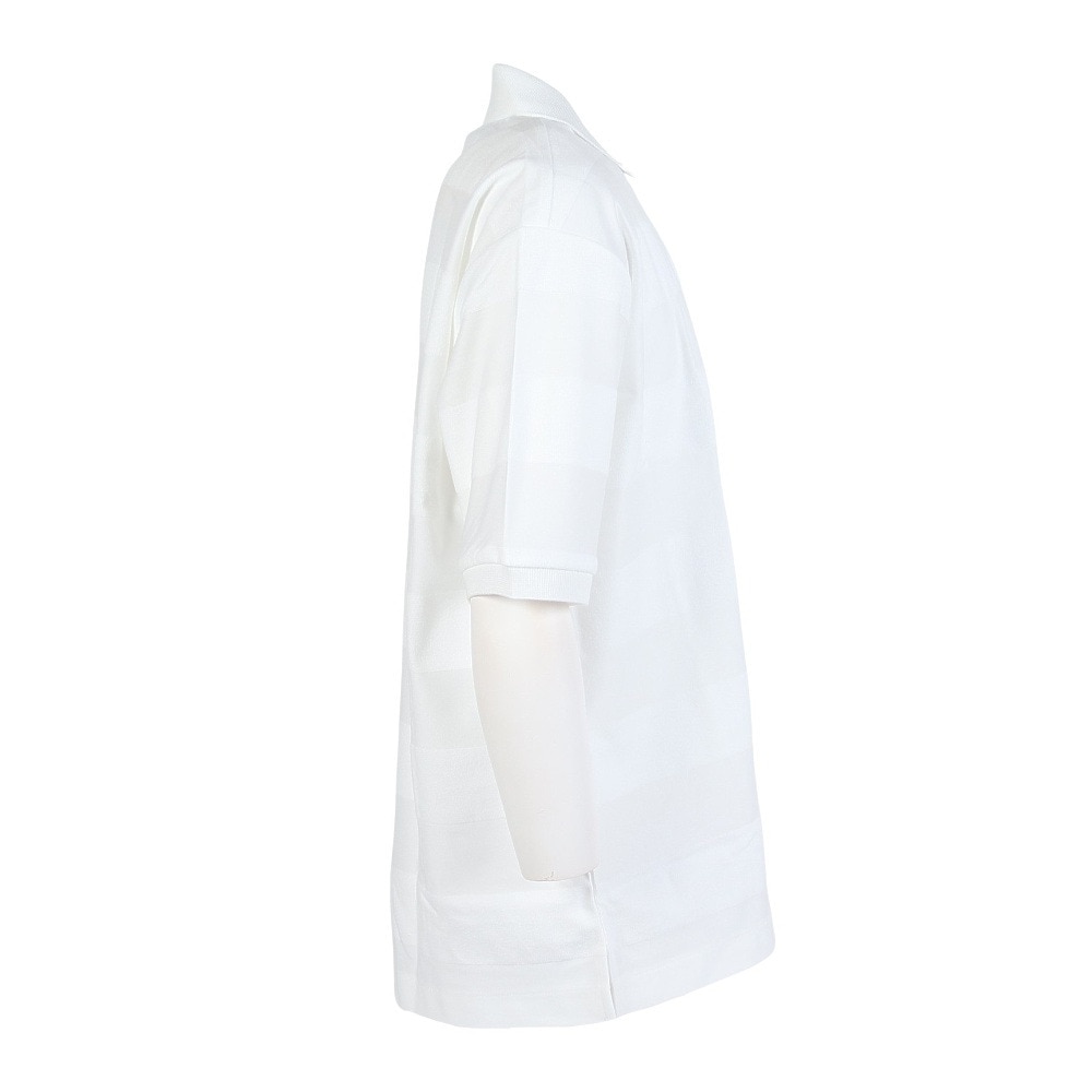 ラコステ（LACOSTE）（メンズ）パイル地切り替え同色ボーダーポロシャツ PH022J-99001