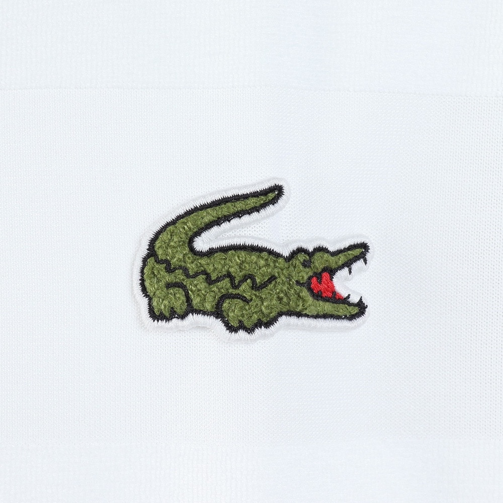 ラコステ（LACOSTE）（メンズ）パイル地切り替え同色ボーダーポロシャツ PH022J-99001