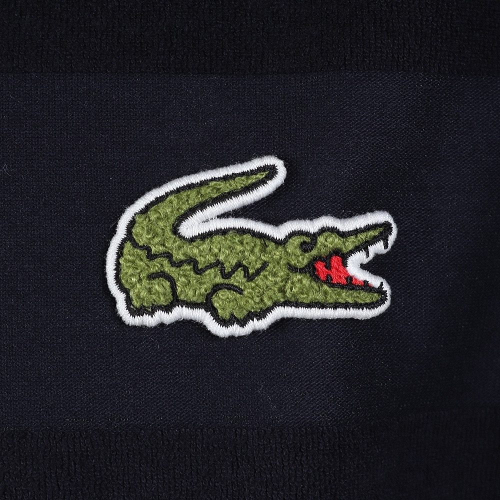 ラコステ（LACOSTE）（メンズ）パイル地切り替え同色ボーダーポロシャツ PH022J-99166