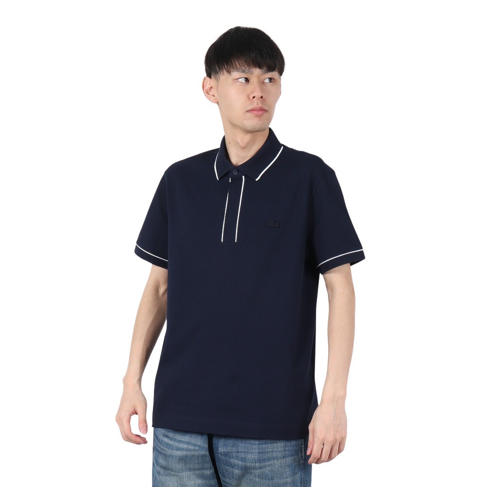ラコステ（LACOSTE）（メンズ）配色パイピング比翼ポロシャツ PH0796-99166