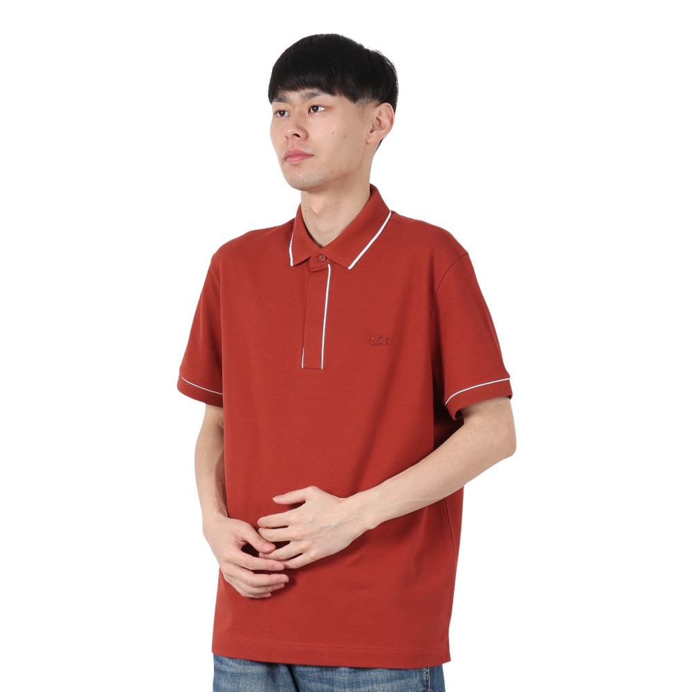 ラコステ（LACOSTE）（メンズ）配色パイピング比翼ポロシャツ PH0796-99AFS