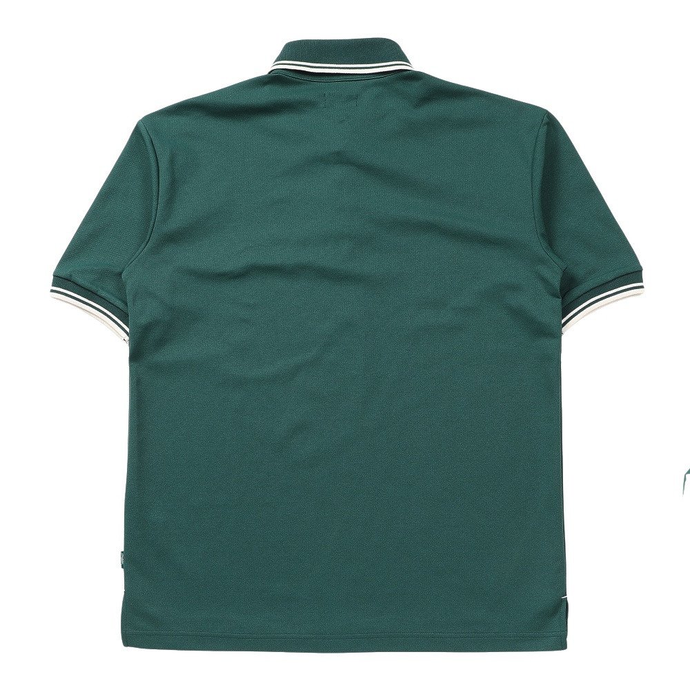 デッドストック 70s  ATP ポロシャツS デサント 白緑タグ付 バクタ（BUKTA）（メンズ）速乾ラインリブ5分袖ポロシャツ BU2545135